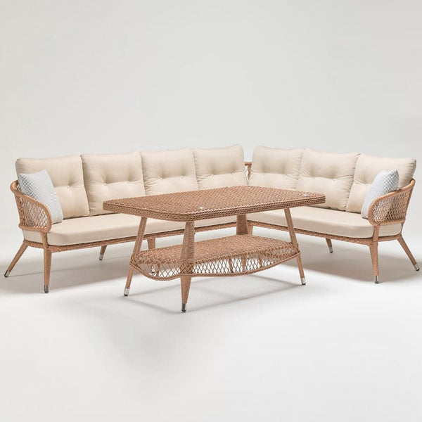 7-Seater Garden Corner Sofa Lounging Set-TrendGoat