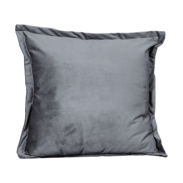 Snakeskin Textured Grey Velvet Cushion - Feather Filled-TrendGoat