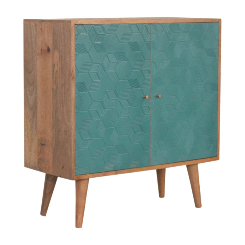 Acadia Teal Cabinet-TrendGoat