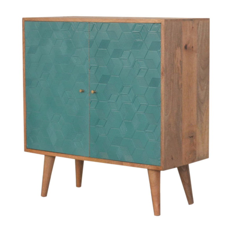 Acadia Teal Cabinet-TrendGoat