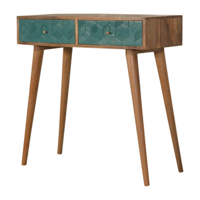 Acadia Teal Console Table-TrendGoat