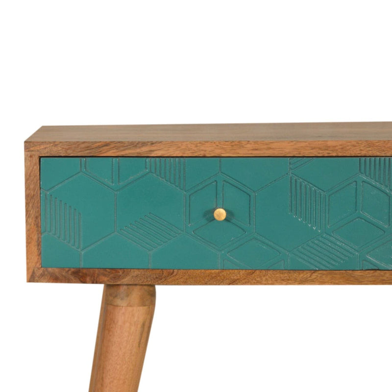 Acadia Teal Console Table-TrendGoat