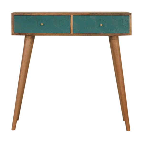 Acadia Teal Console Table-TrendGoat