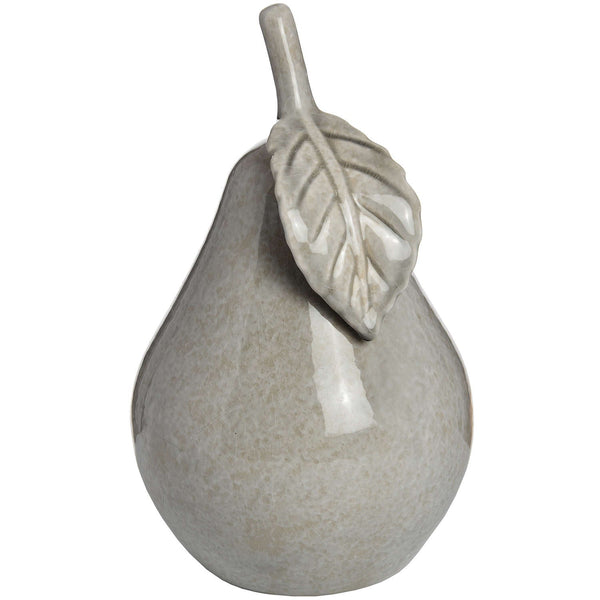 Antique Grey Large Ceramic Pear-TrendGoat