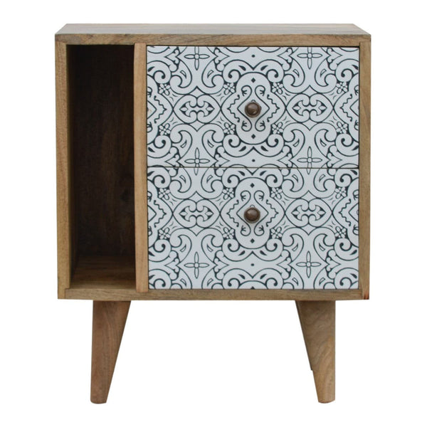 Artea Porcelain Pattern Mini Cabinet-TrendGoat