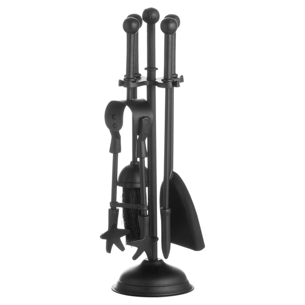 Ball Topped Companion Set In Black-TrendGoat