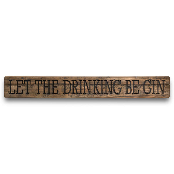 Be Gin Rustic Wooden Message Plaque-TrendGoat