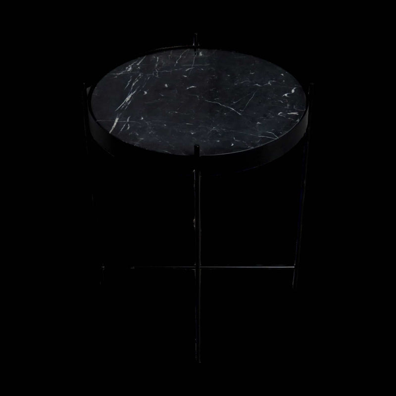 Black Marble Side Table-TrendGoat