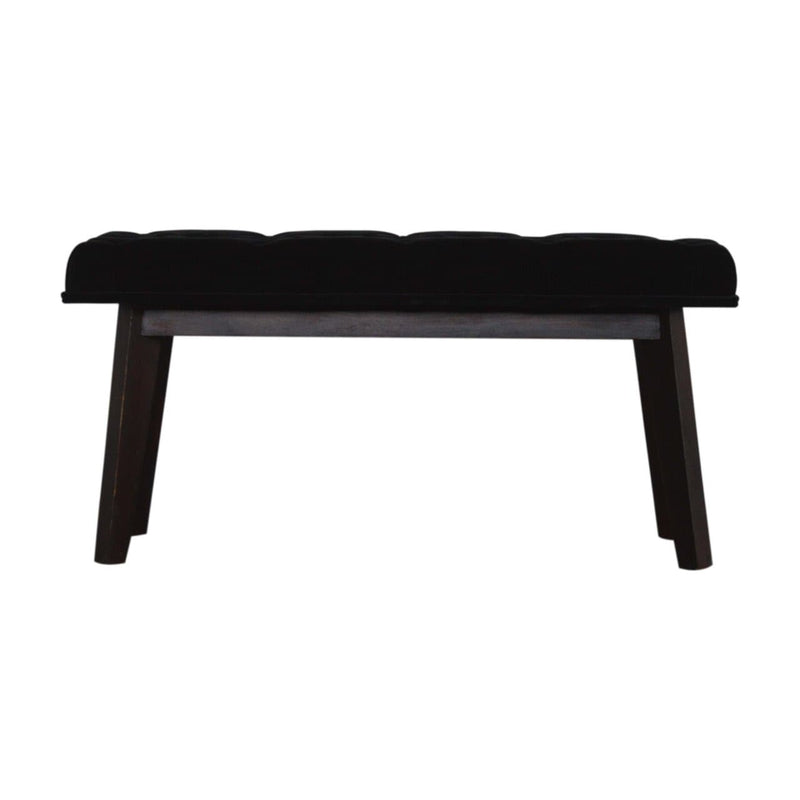 Black Velvet Hallway Bench-TrendGoat