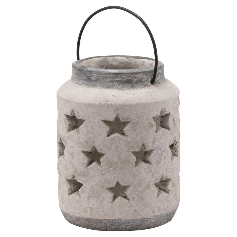 Bloomville Large Stone Star Lantern-TrendGoat