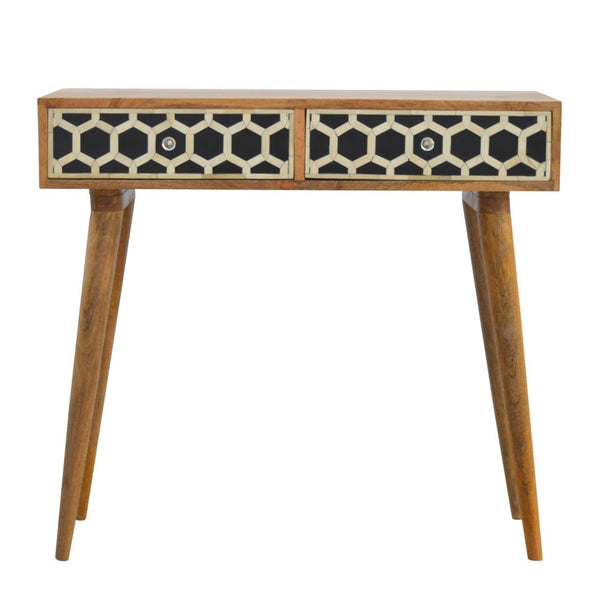 Bone Inlay Console Table-TrendGoat