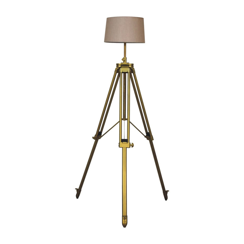 Brass Plated Floor Lamp-TrendGoat