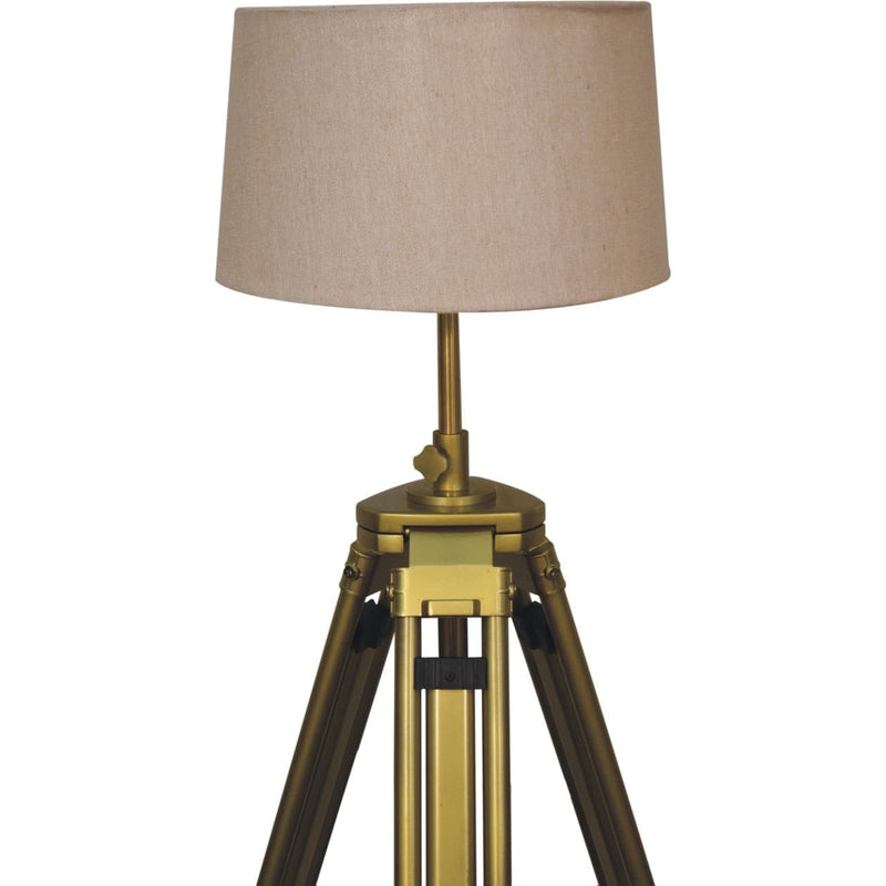 Brass Plated Floor Lamp-TrendGoat