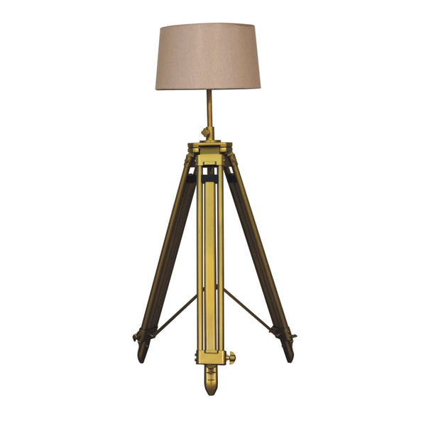 Brass Plated Floor Lamp-TrendGoat