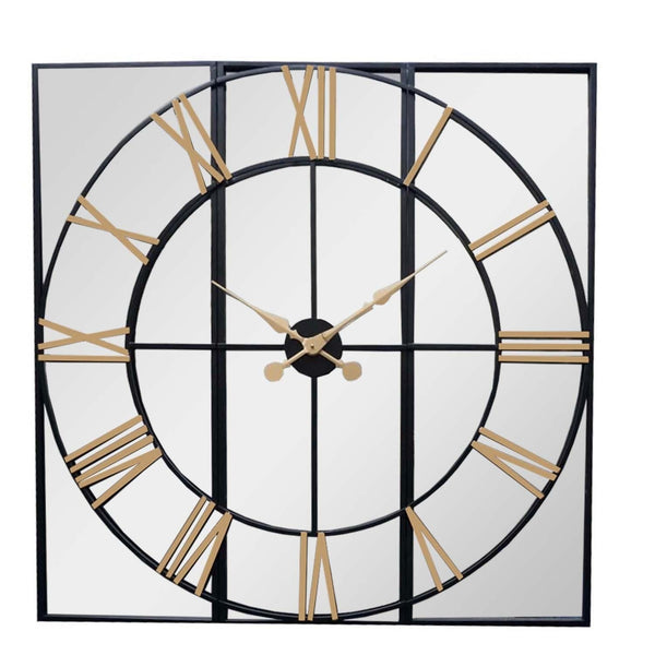 Brooklyn Black And Gold Wall Clock-TrendGoat