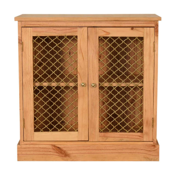 Caged Pine Cabinet-TrendGoat