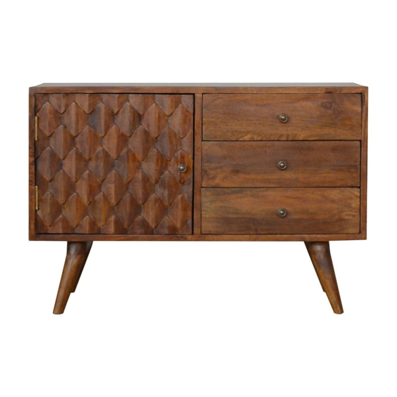 Carved Chestnut Sideboard-TrendGoat