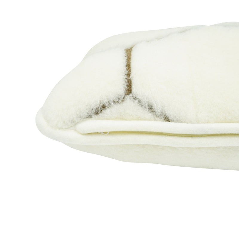 Cashmere Wool Pillow - Natural Hex-TrendGoat