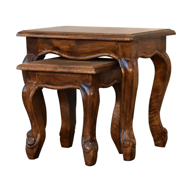 Chestnut French Style side table Set-TrendGoat