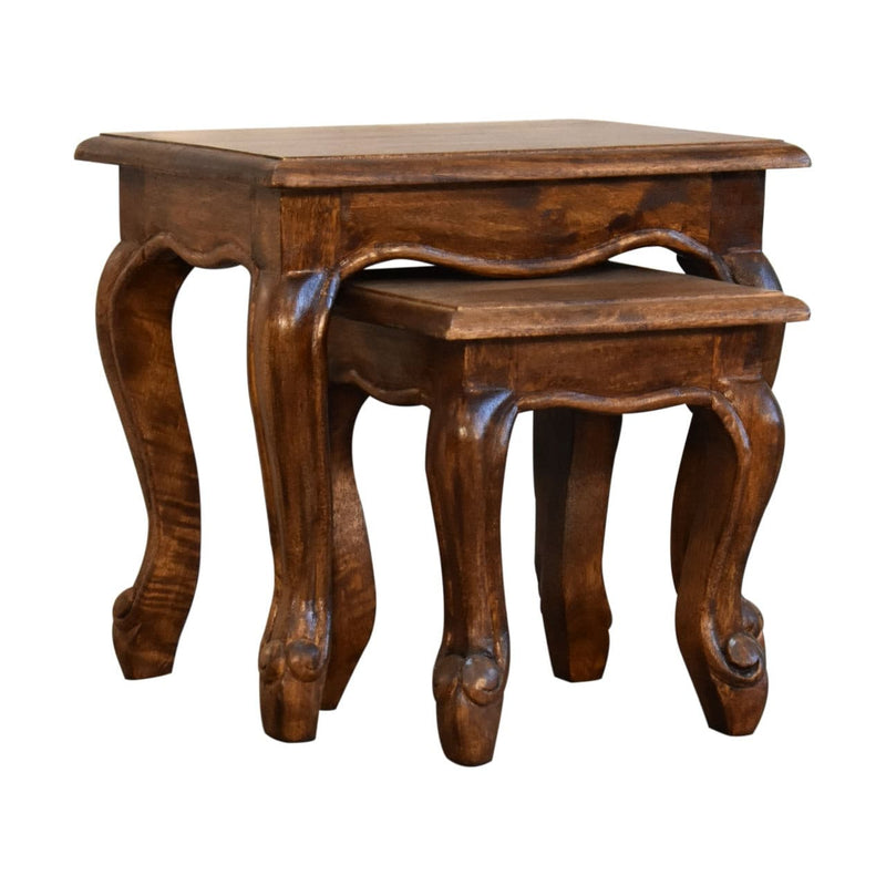 Chestnut French Style side table Set-TrendGoat