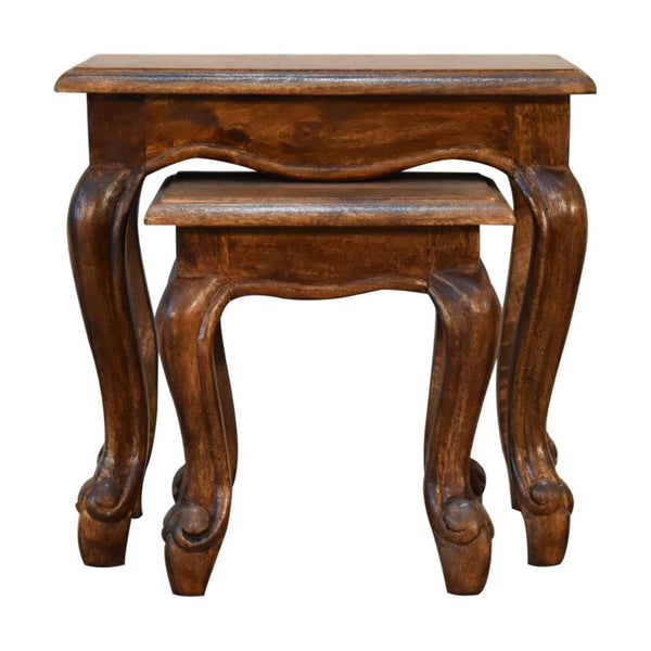 Chestnut French Style side table Set-TrendGoat