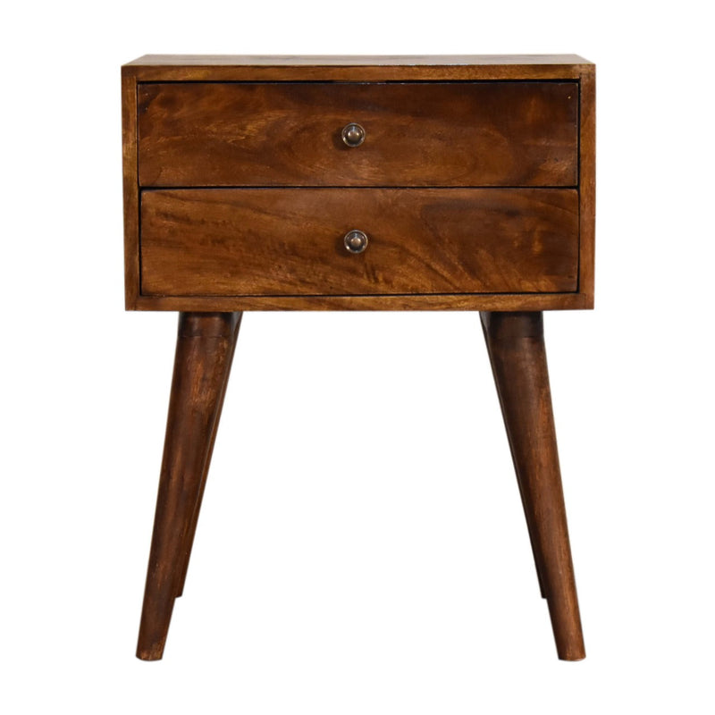 Chestnut Modern Solid Wood Bedside-TrendGoat