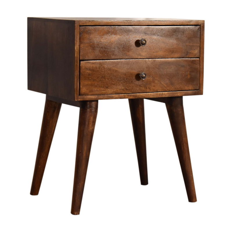 Chestnut Modern Solid Wood Bedside-TrendGoat