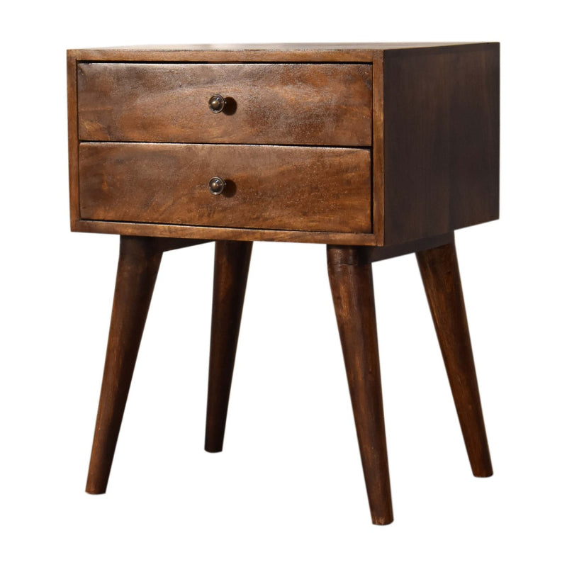 Chestnut Modern Solid Wood Bedside-TrendGoat