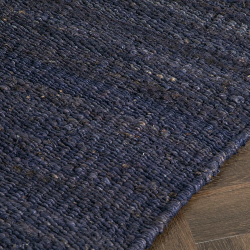 Chunky Navy Jute Runner Rug (60 x 230cm)-TrendGoat