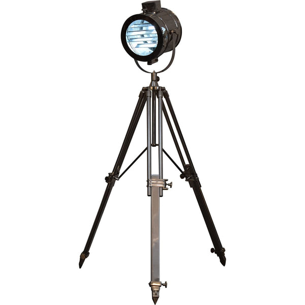 Complete Chrome Tripod Fold Spotlight Floor Lamp-TrendGoat