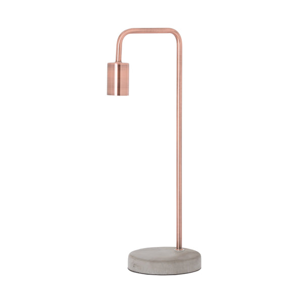 Copper Industrial Lamp With Stone Base-TrendGoat