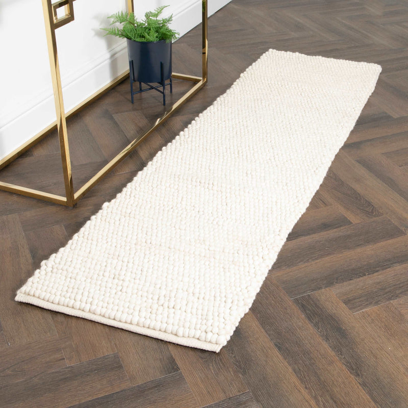 Cream Bubble Runner Rug (60 x 230cm)-TrendGoat