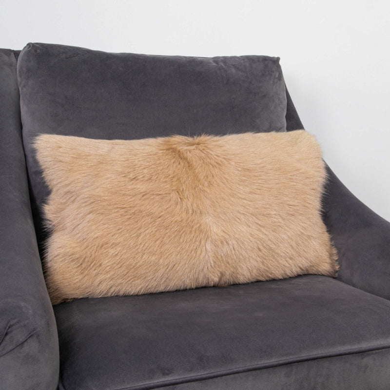 Cream Goatskin Cushion-TrendGoat