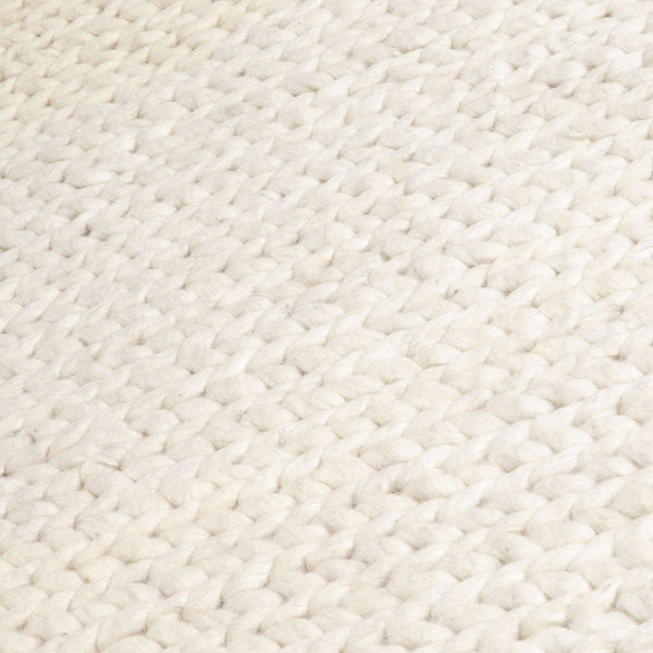 Cream Knitted Runner Rug (60 x 230cm)-TrendGoat