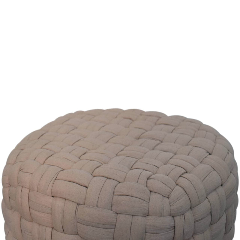 Cream Tube Footstool-TrendGoat