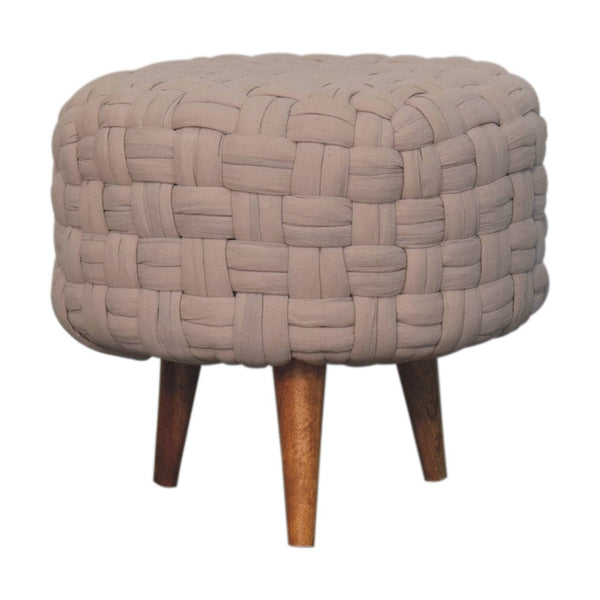 Cream Tube Footstool-TrendGoat