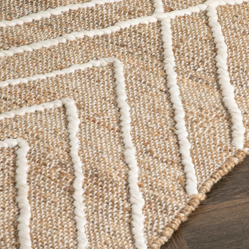 Cross Textured Jute Runner Rug (60 x 230cm)-TrendGoat