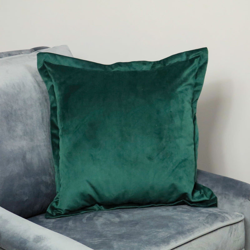 Dark Green Velvet Cushion Cover-TrendGoat