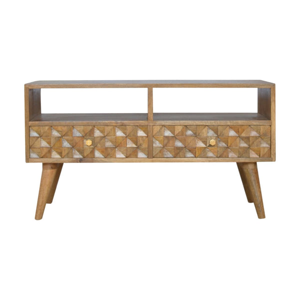 Diamond Carved TV Unit-TrendGoat