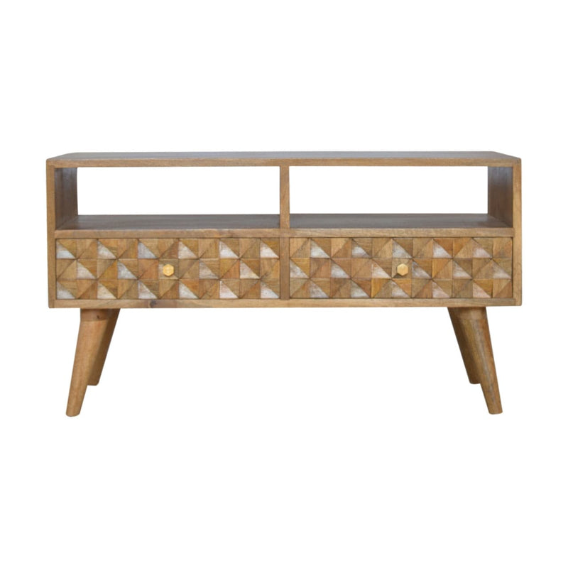 Diamond Carved TV Unit-TrendGoat