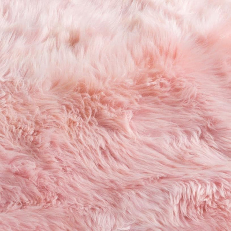 Double Blush Pink Sheepskin Rug-TrendGoat