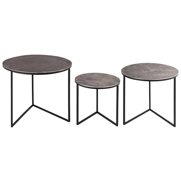 Farrah Collection Set of Three Round Tables-TrendGoat