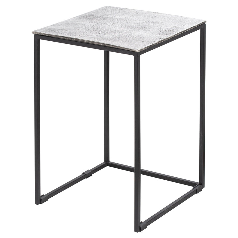 Farrah Collection Silver Nest Of Three Tables-TrendGoat