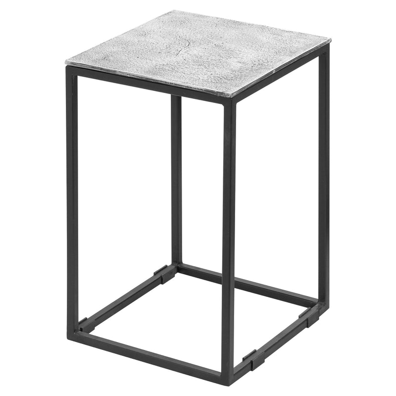 Farrah Collection Silver Nest Of Three Tables-TrendGoat