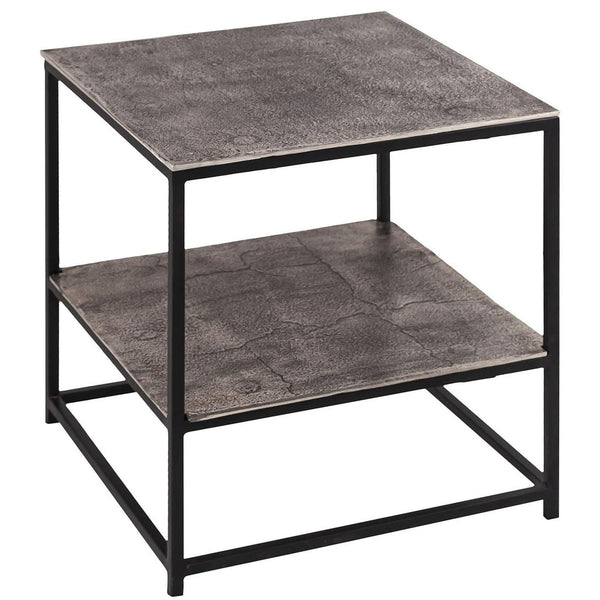 Farrah Collection Silver Side Table-TrendGoat