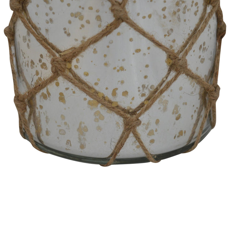 Glass Jar Lantern with Rope-TrendGoat