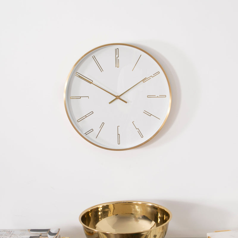 Gold 16" Modern Analogue Clock-TrendGoat