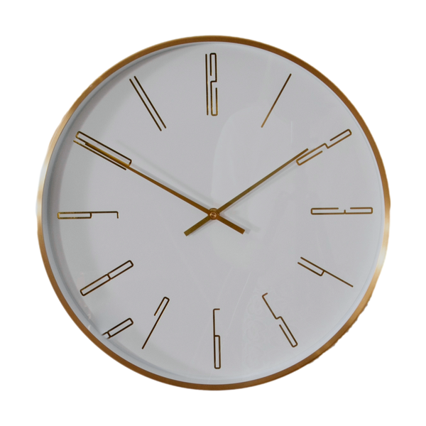 Gold 16" Modern Analogue Clock-TrendGoat