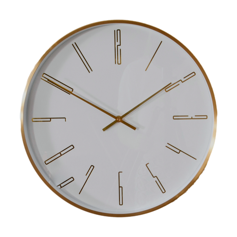 Gold 16" Modern Analogue Clock-TrendGoat