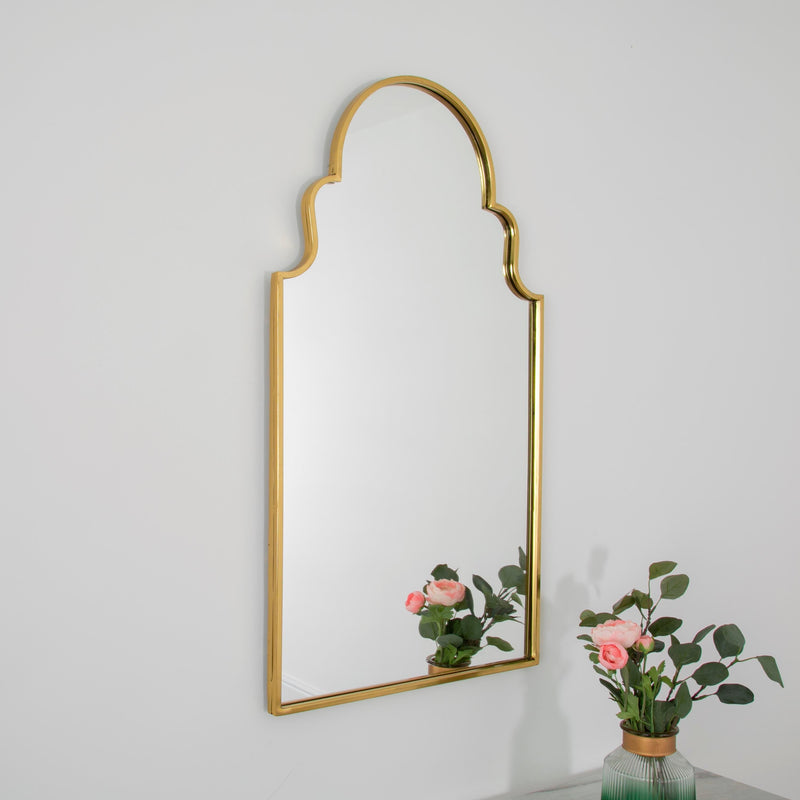 Gold Roman Window Mirror-TrendGoat